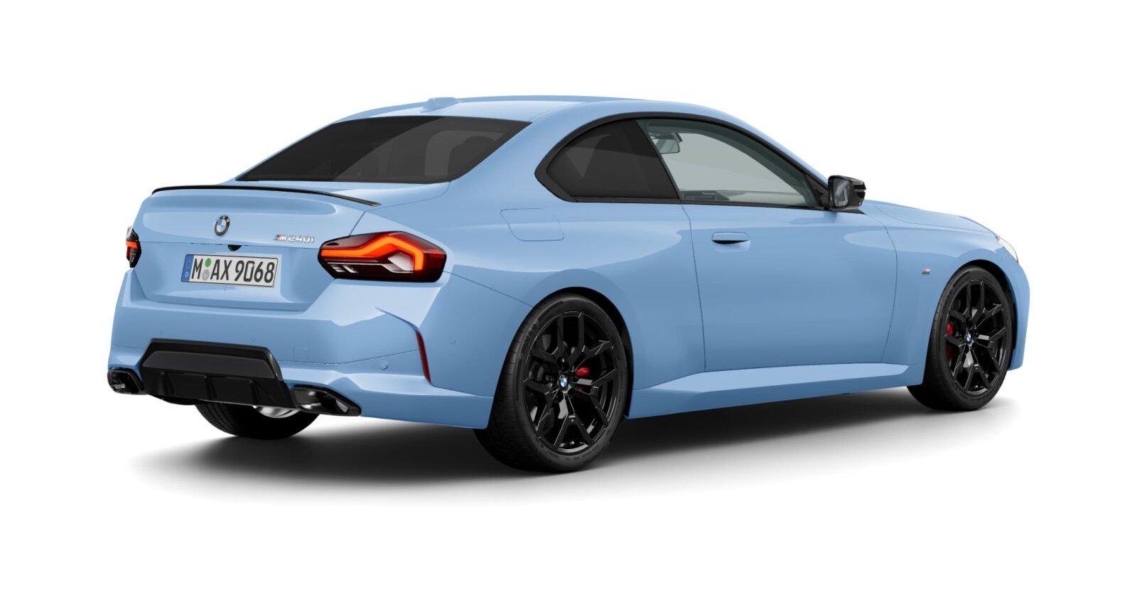 BMW BMW 2er in Blau von hinten BMW BMW 2er in Blau von hinten