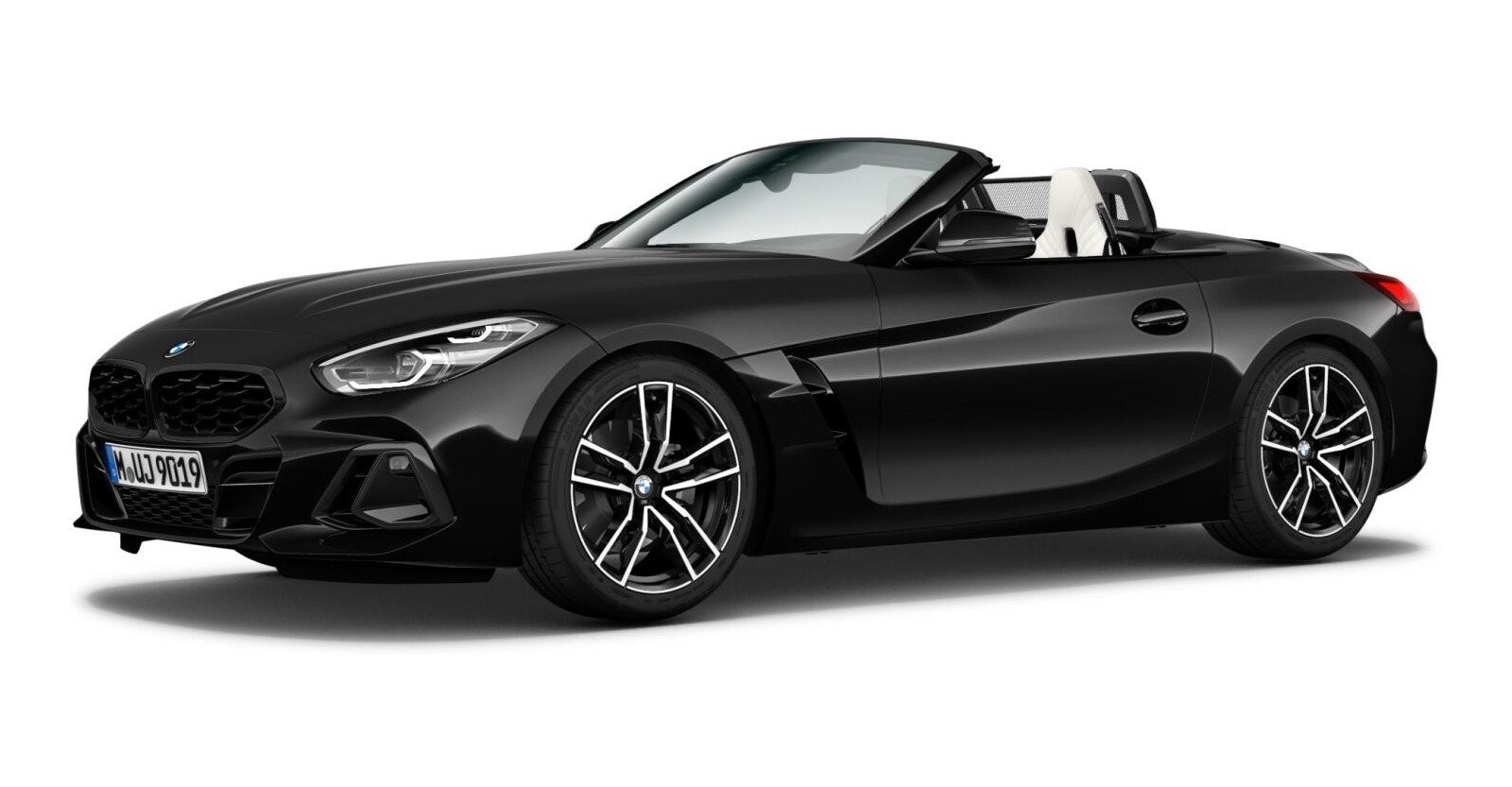 BMW Z4 sDrive20i in Schwarz von vorne