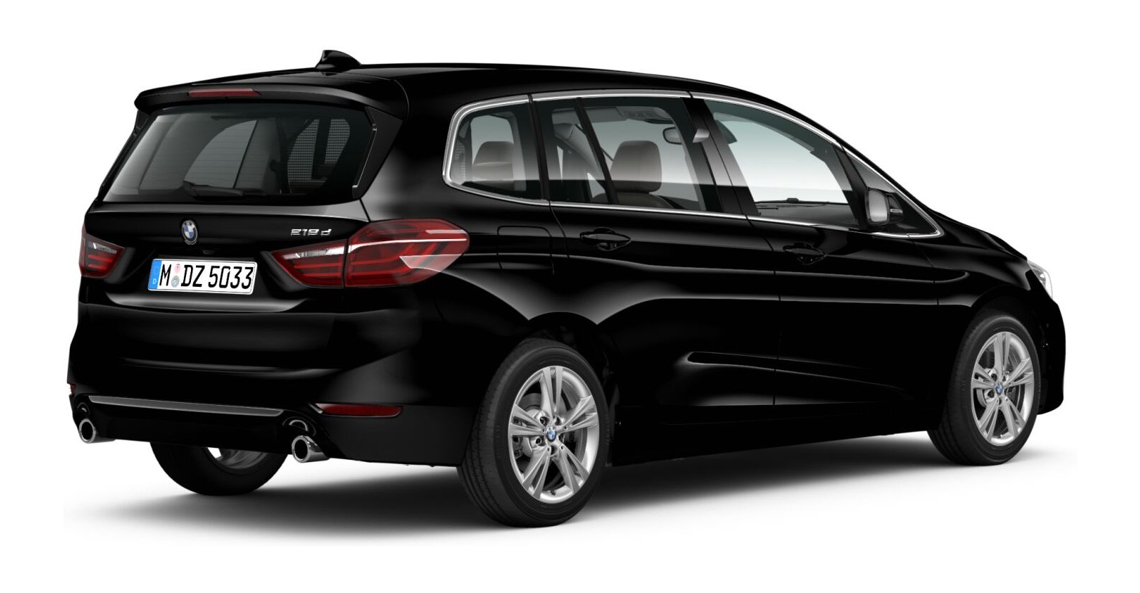 BMW BMW 2er in Schwarz von hinten BMW BMW 2er in Schwarz von hinten