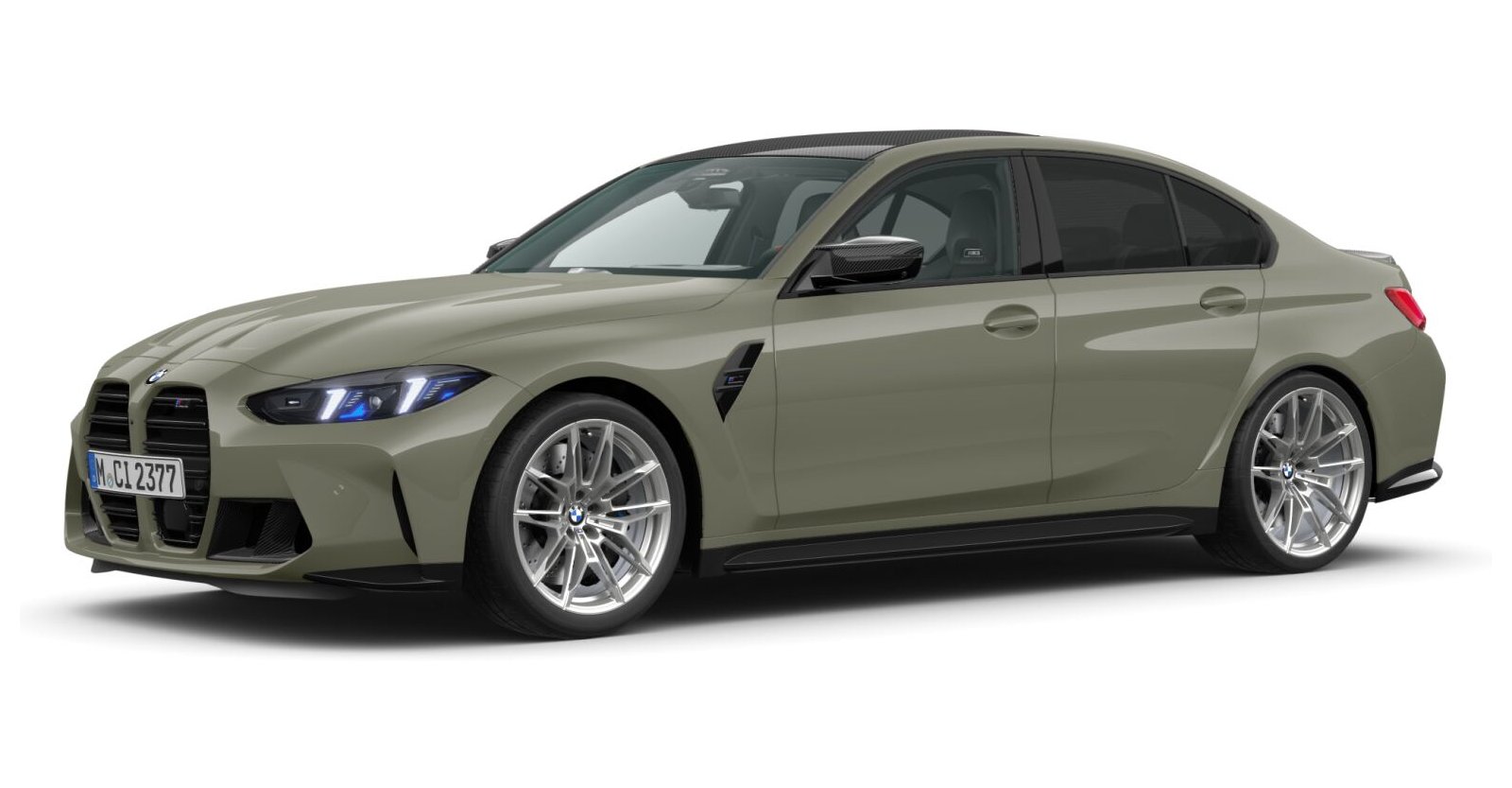 BMW M3 Competition Limousine mit M xDrive in Individual von vorne BMW M3 Competition Limousine mit M xDrive in Individual von vorne
