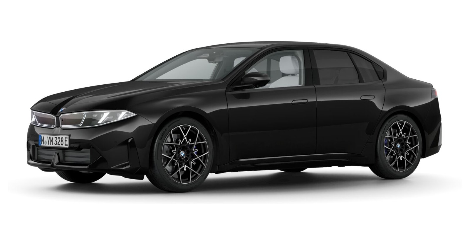 BMW i3 50 xDrive in Schwarz von vorne BMW i3 50 xDrive in Schwarz von vorne