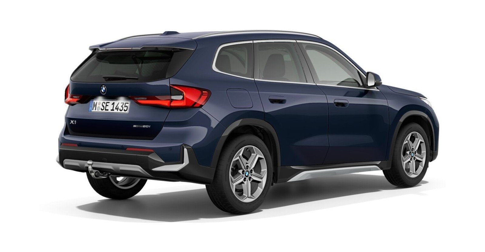 BMW BMW X in Blau von hinten BMW BMW X in Blau von hinten