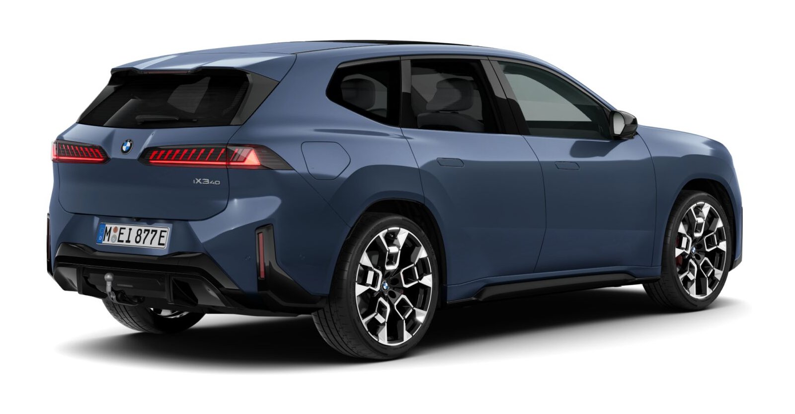 BMW BMW I in Blau von hinten BMW BMW I in Blau von hinten