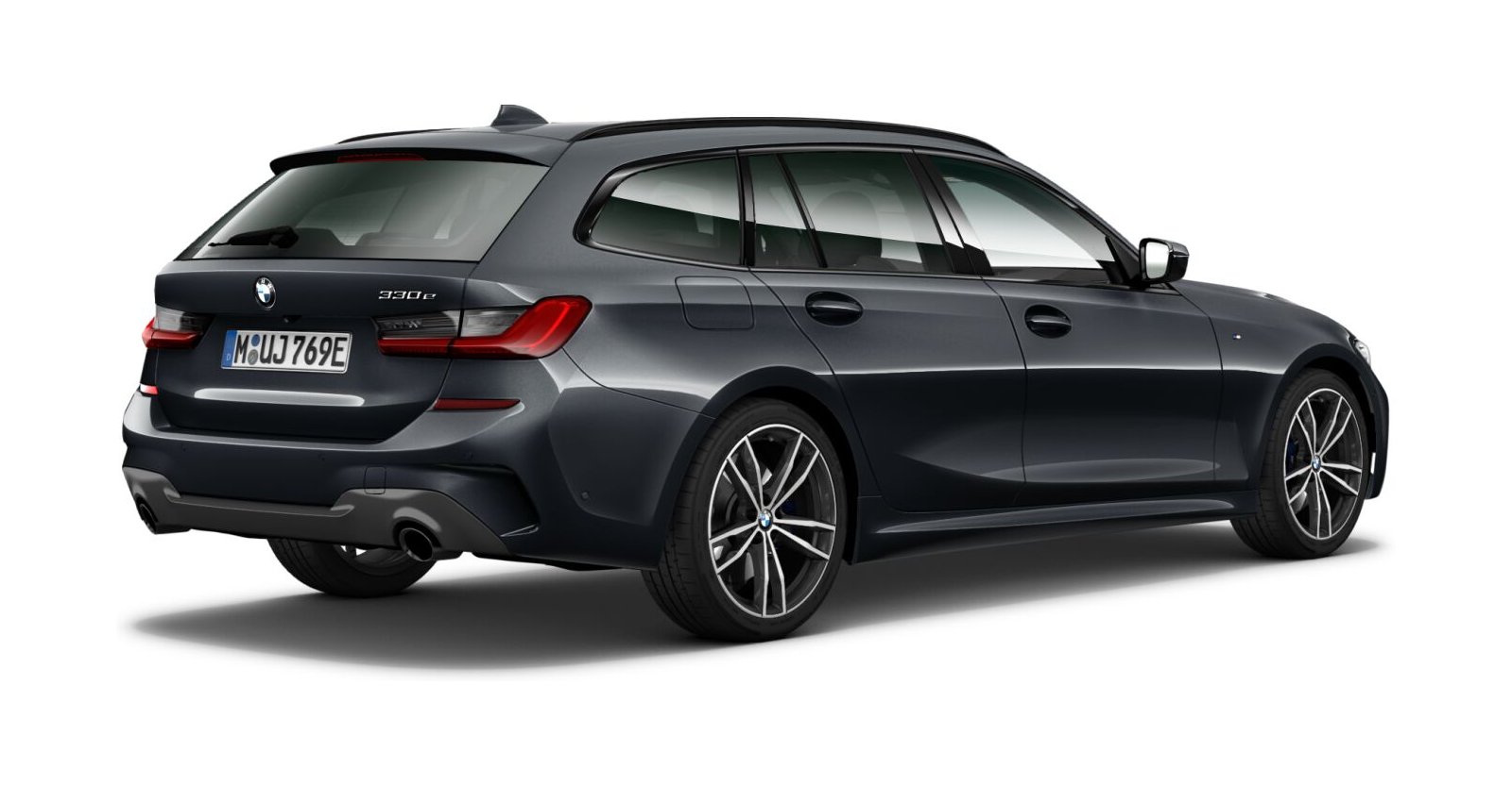 BMW BMW 3er in Grau von hinten BMW BMW 3er in Grau von hinten