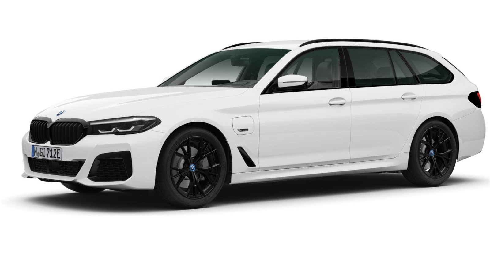 BMW BMW 5er in Weiß von vorne BMW BMW 5er in Weiß von vorne