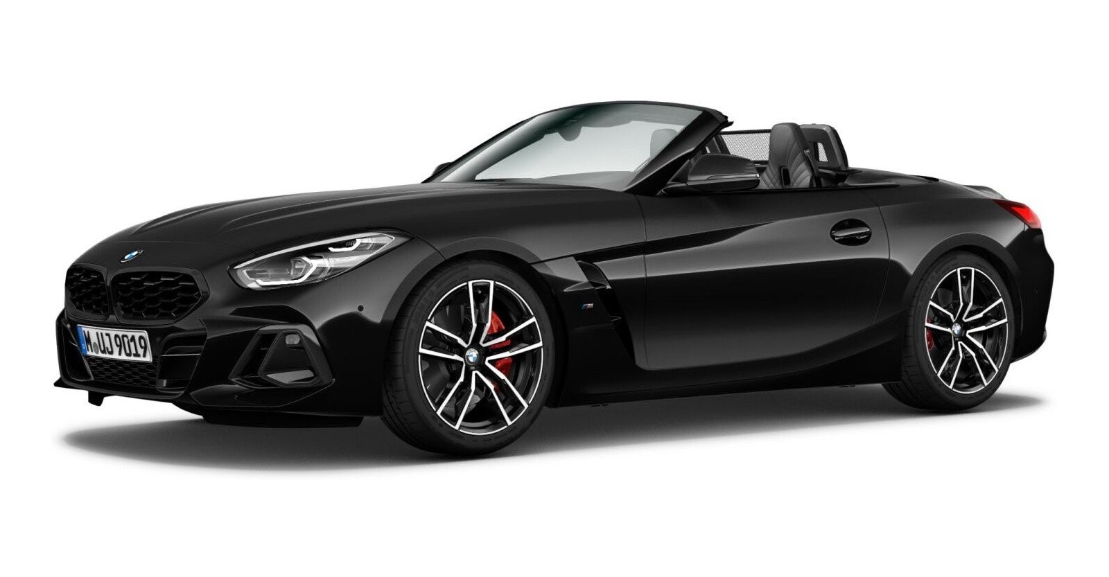 BMW Z4 sDrive20i in Schwarz von vorne