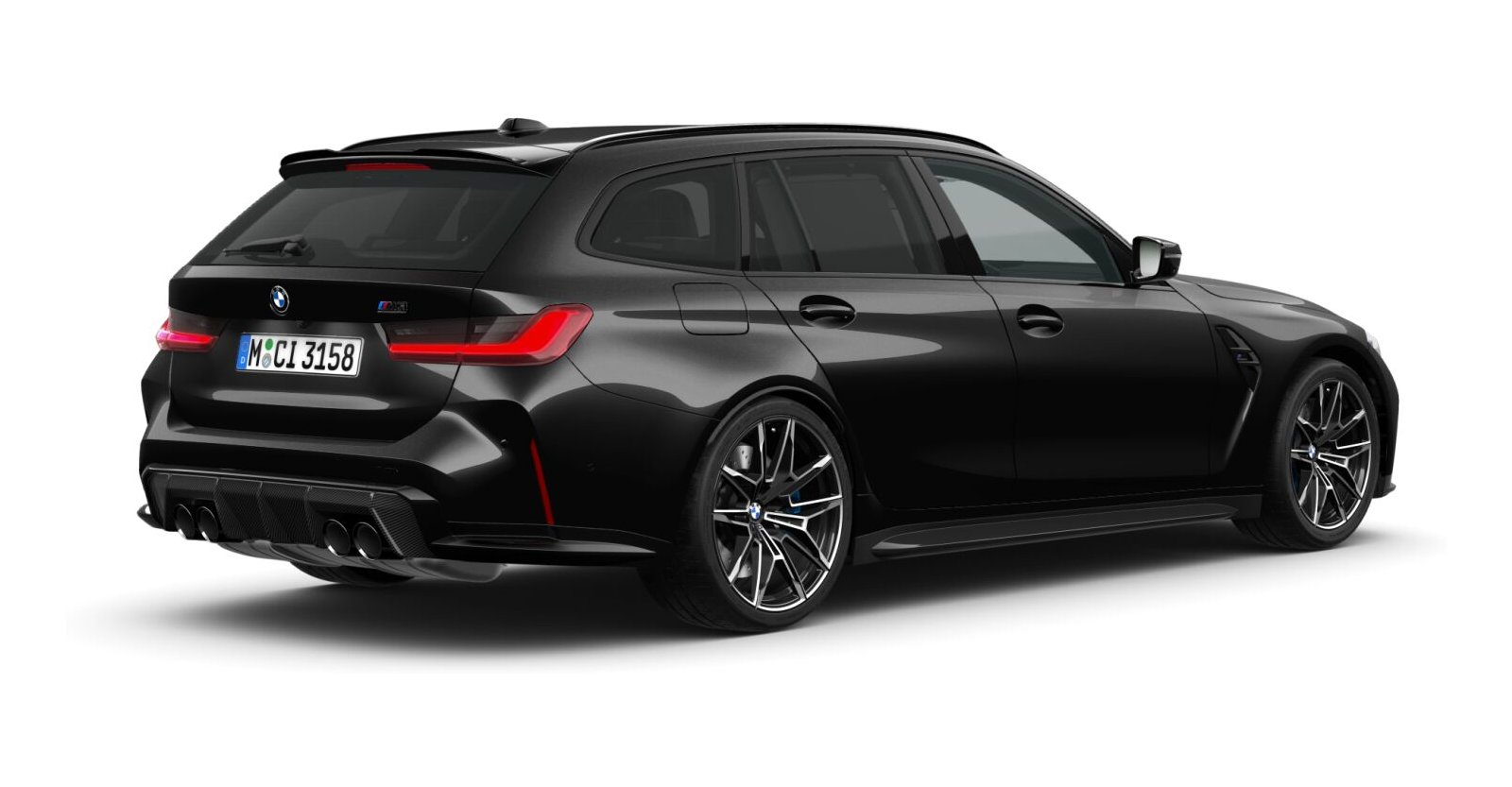 BMW BMW M in Schwarz von hinten BMW BMW M in Schwarz von hinten
