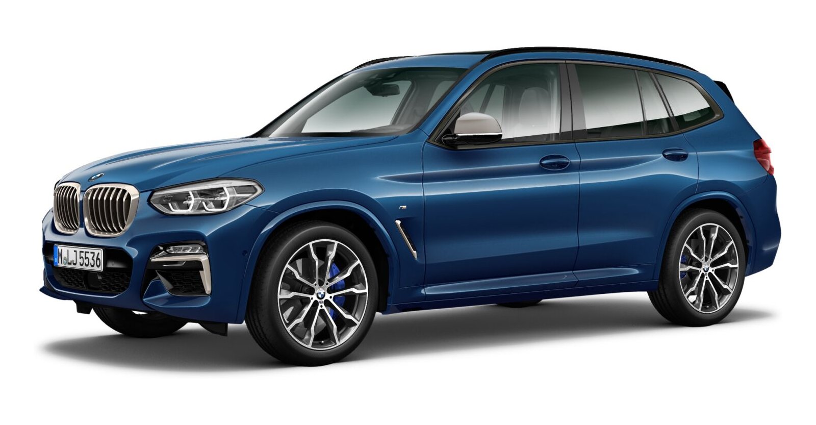BMW BMW X in Blau von vorne BMW BMW X in Blau von vorne
