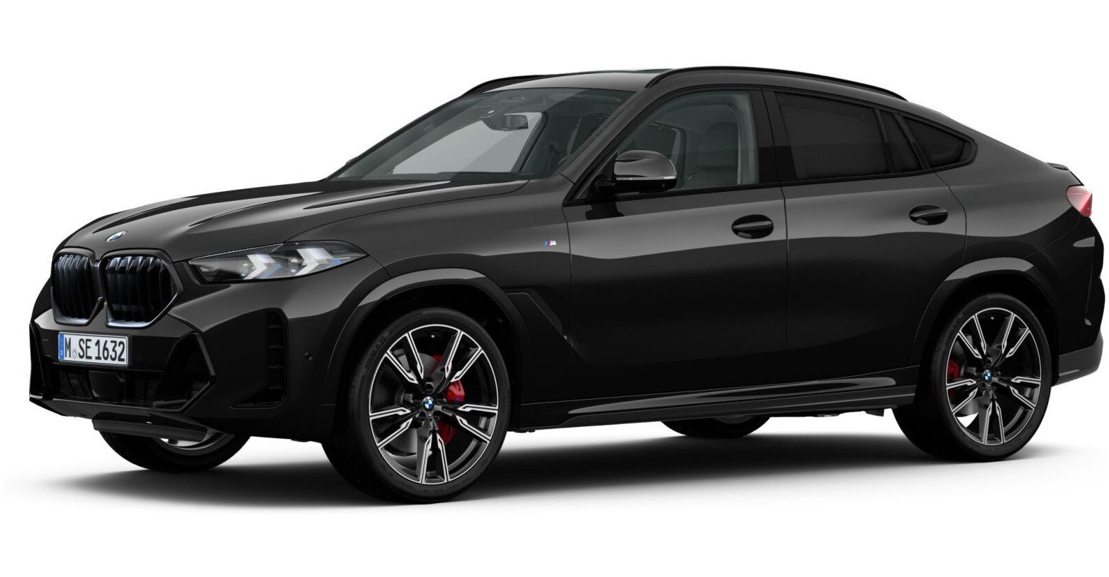 BMW X6 xDrive40d in Schwarz von vorne BMW X6 xDrive40d in Schwarz von vorne