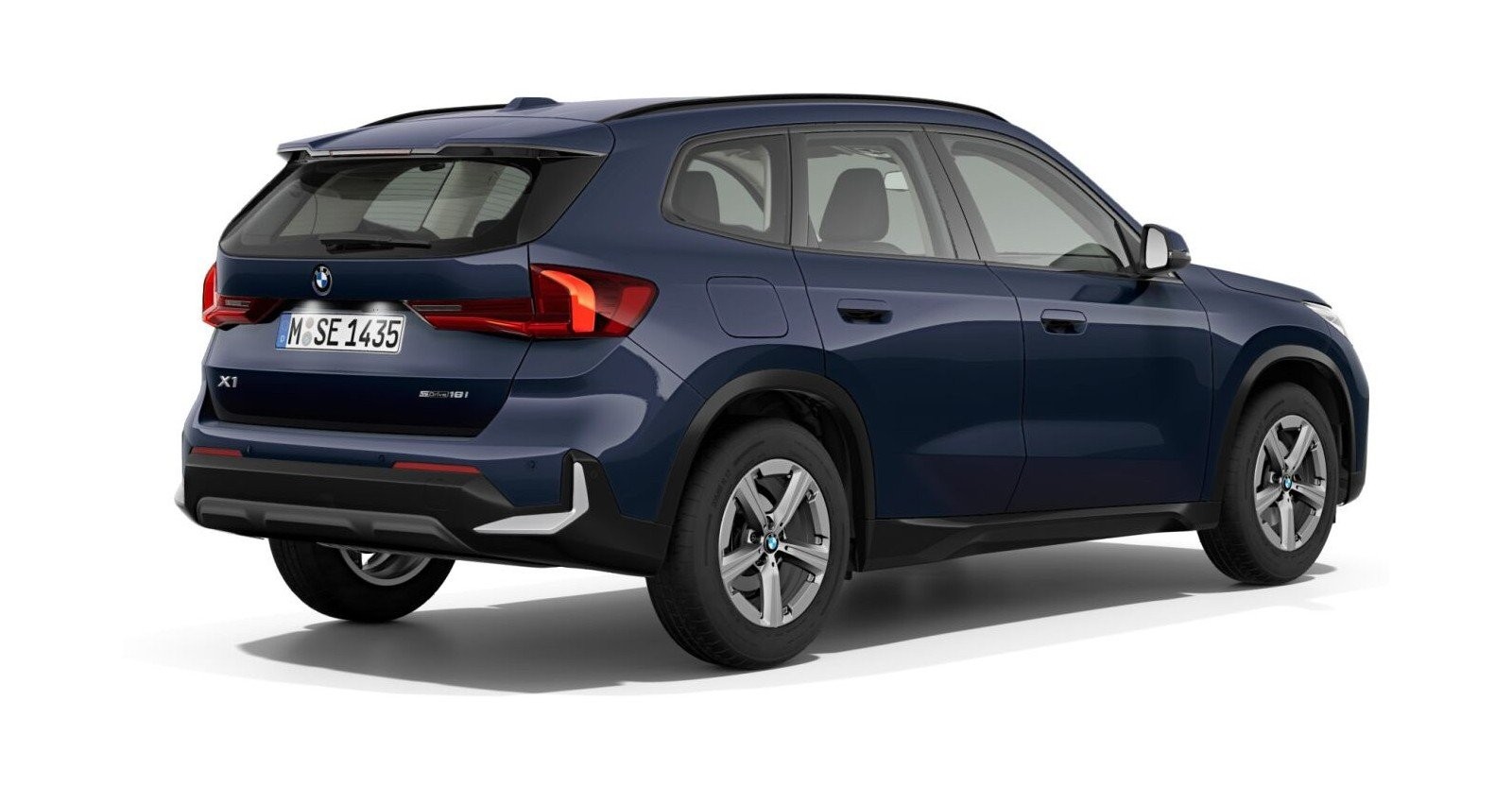 BMW BMW X in Blau von hinten BMW BMW X in Blau von hinten