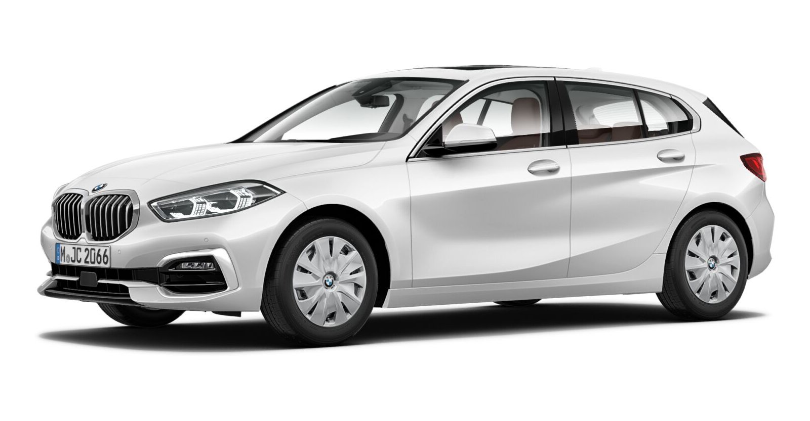 BMW BMW 1er in Weiß von vorne BMW BMW 1er in Weiß von vorne