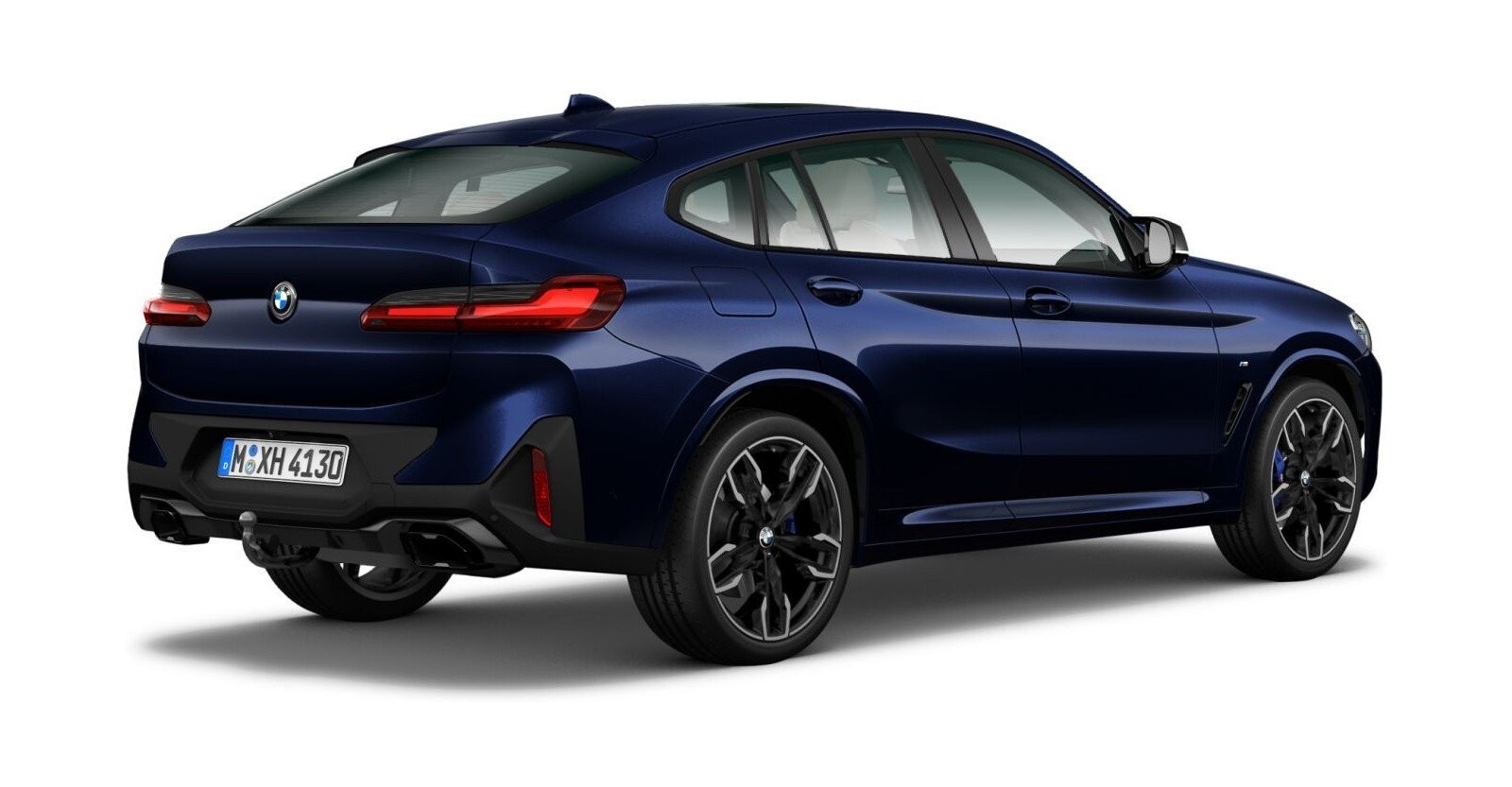 BMW BMW X in Blau von hinten BMW BMW X in Blau von hinten