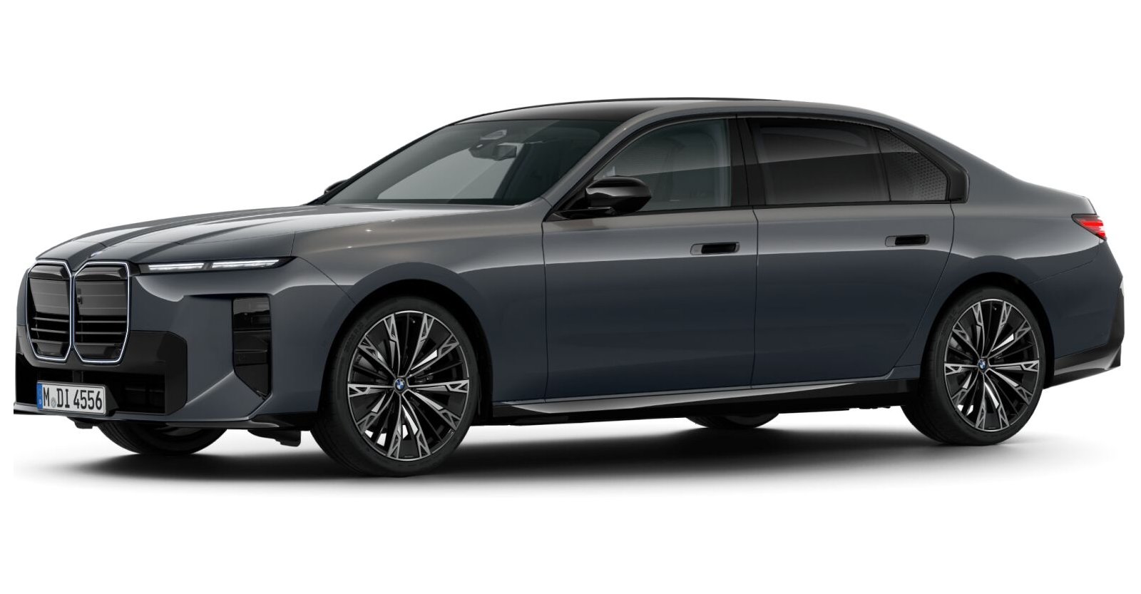 BMW 740 xDrive Limousine in Grau von vorne BMW 740 xDrive Limousine in Grau von vorne