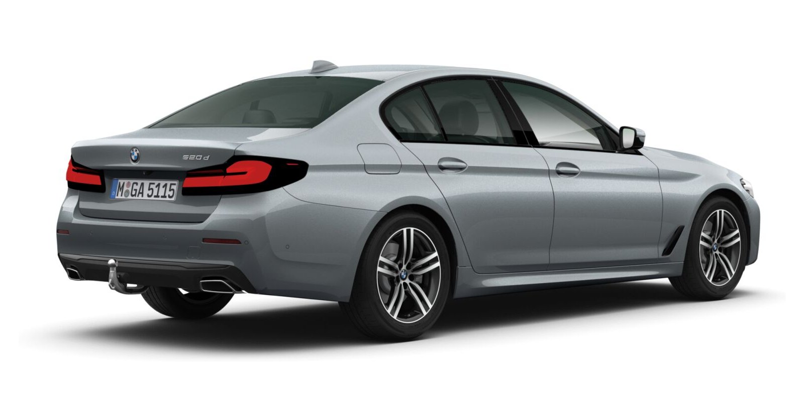 BMW BMW 5er in Grau von hinten BMW BMW 5er in Grau von hinten