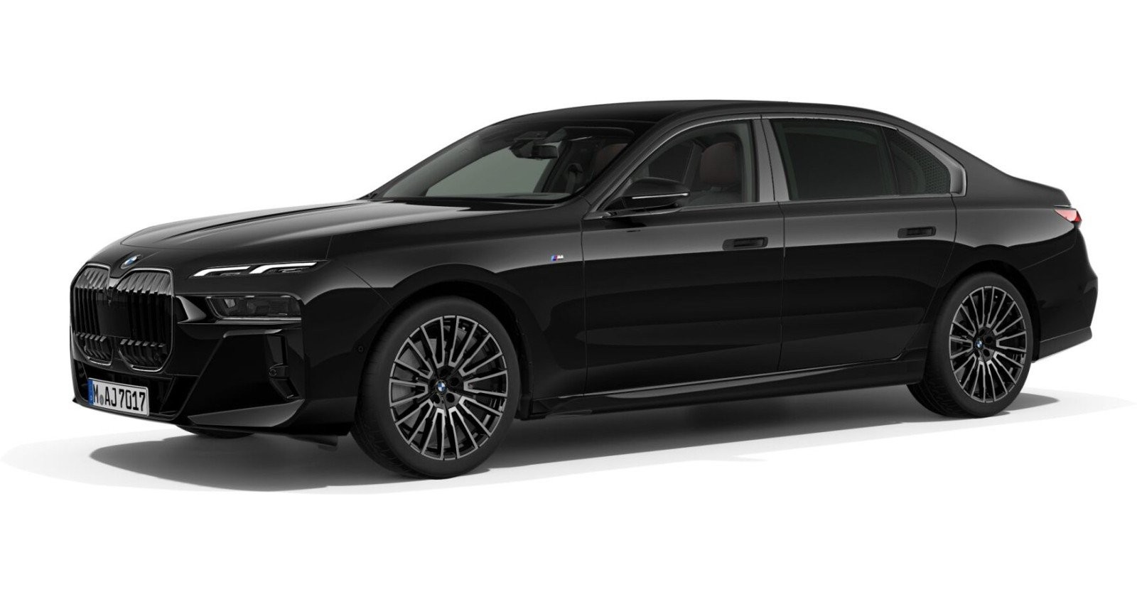 BMW BMW 7er in Schwarz von vorne BMW BMW 7er in Schwarz von vorne