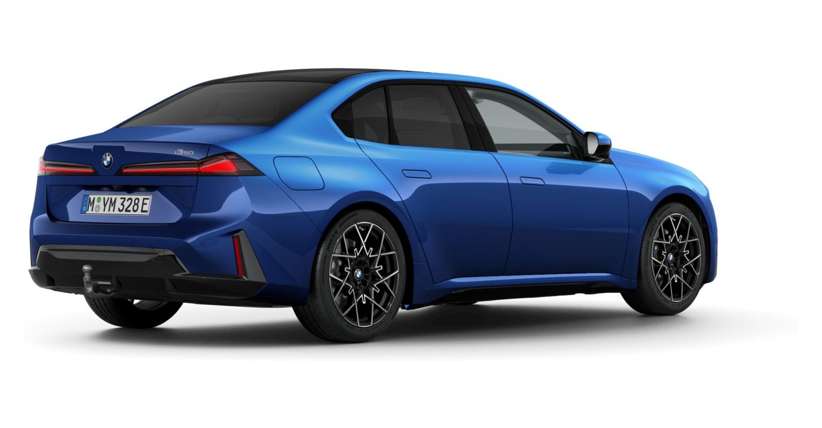 BMW BMW I in Blau von hinten BMW BMW I in Blau von hinten