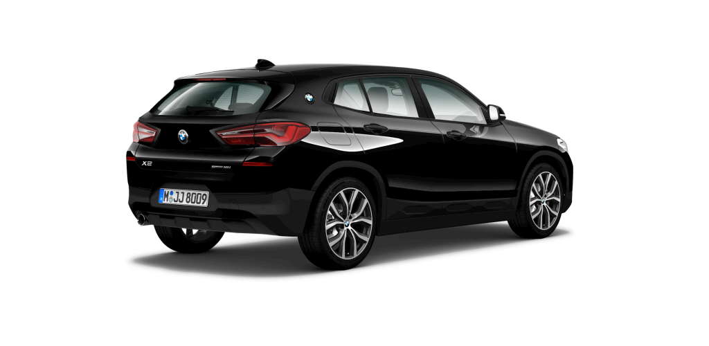 BMW BMW X in Schwarz von hinten BMW BMW X in Schwarz von hinten