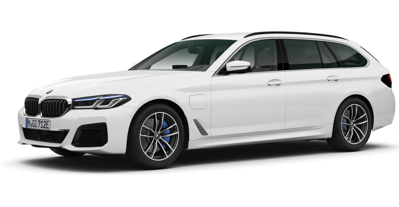BMW BMW 5er in Weiß von vorne BMW BMW 5er in Weiß von vorne