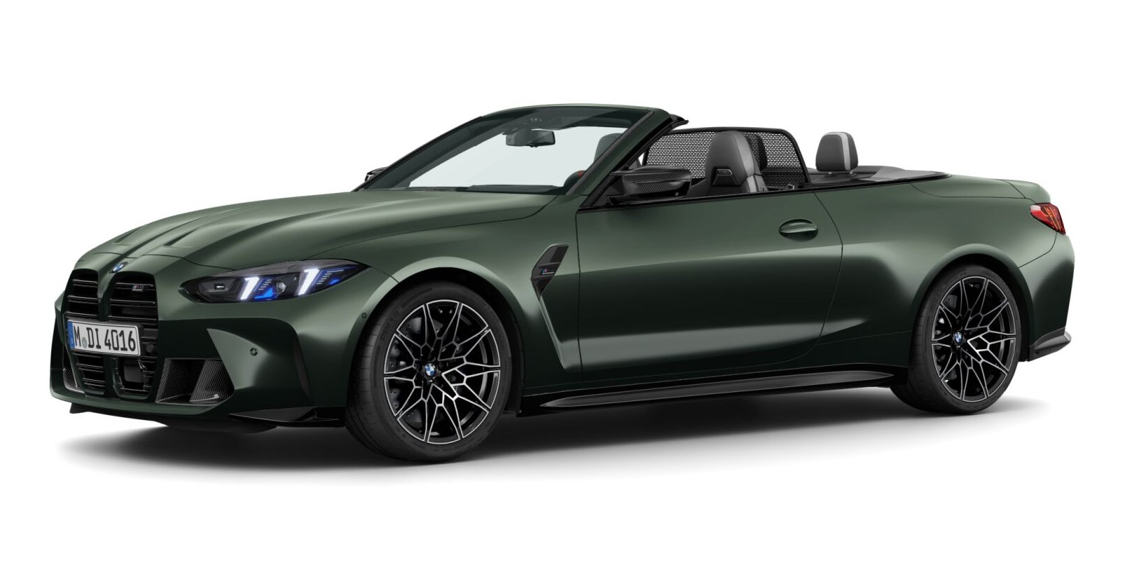BMW M4 Competition Cabrio mit M xDrive in Individual von vorne BMW M4 Competition Cabrio mit M xDrive in Individual von vorne