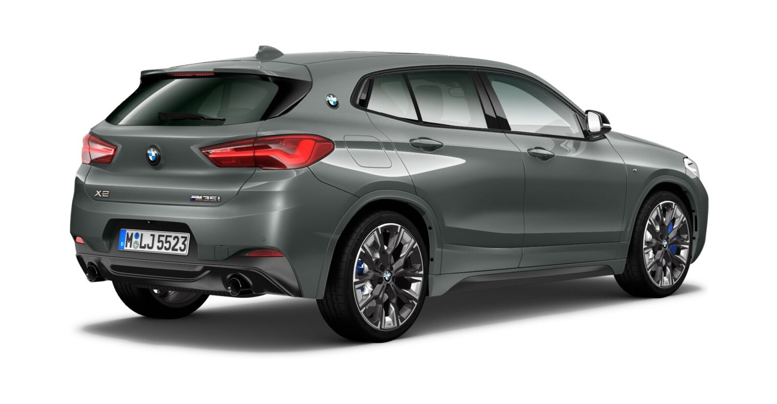 BMW BMW X in Grau von hinten BMW BMW X in Grau von hinten