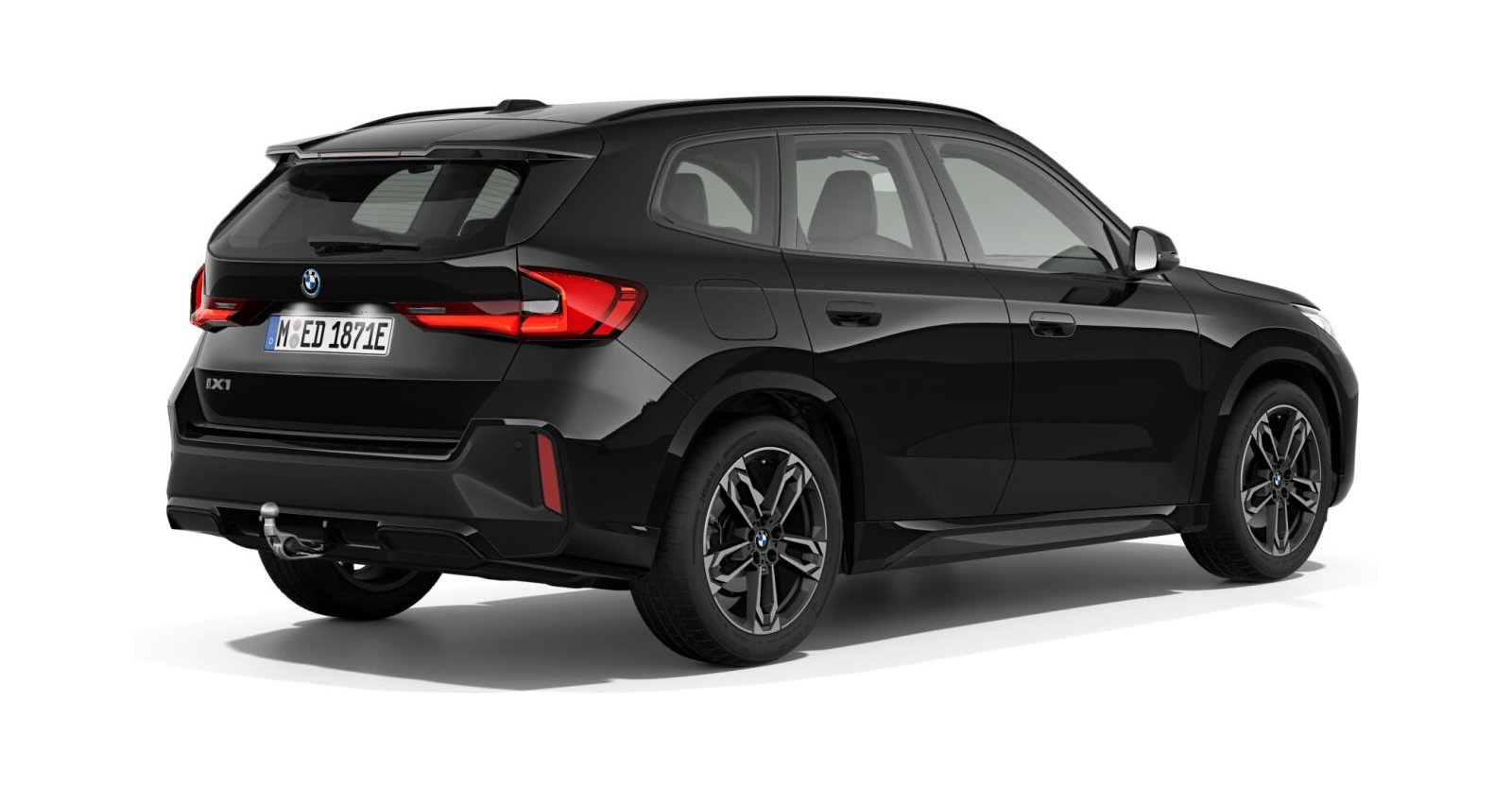BMW BMW I in Schwarz von hinten BMW BMW I in Schwarz von hinten