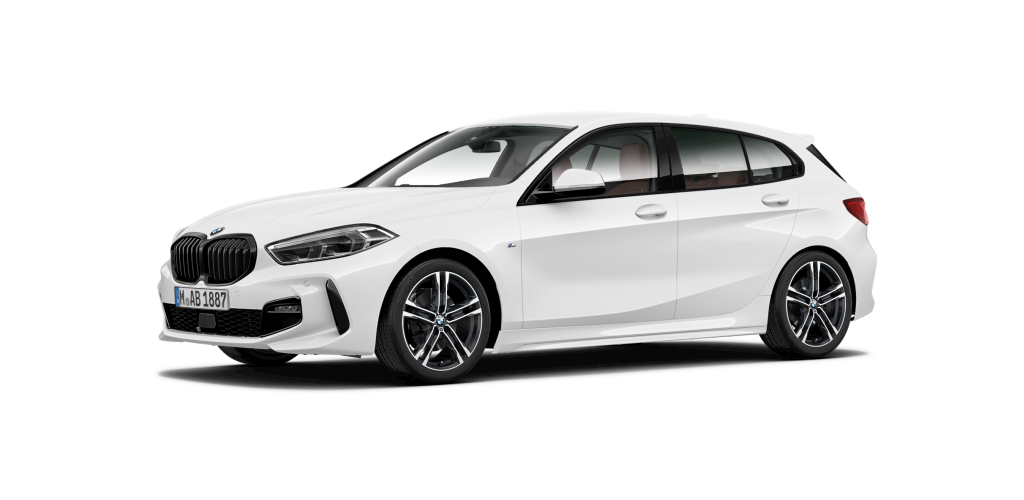 BMW 118i in Weiß von vorne BMW 118i in Weiß von vorne