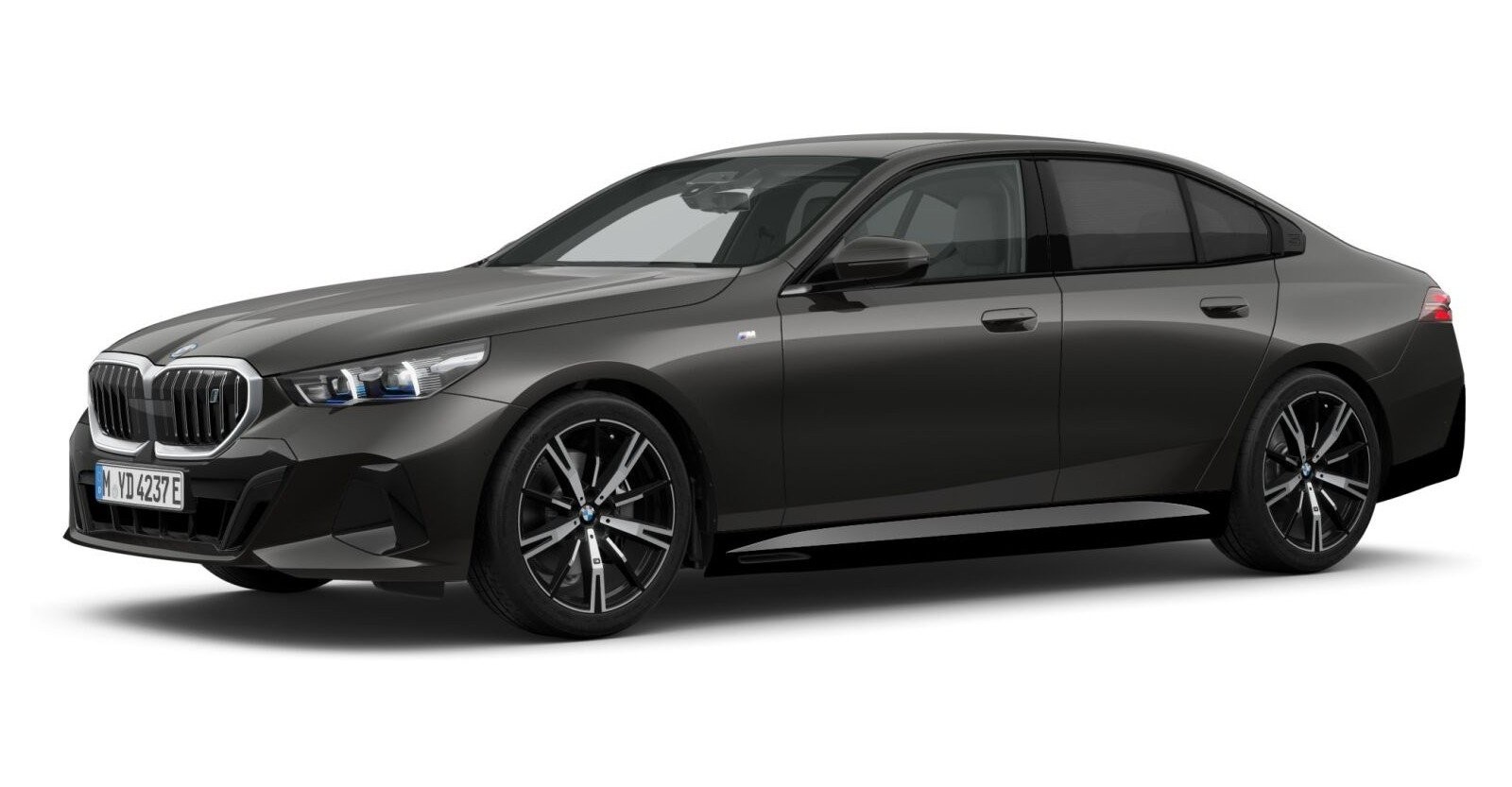 BMW i5 eDrive40 Limousine in Grau von vorne BMW i5 eDrive40 Limousine in Grau von vorne
