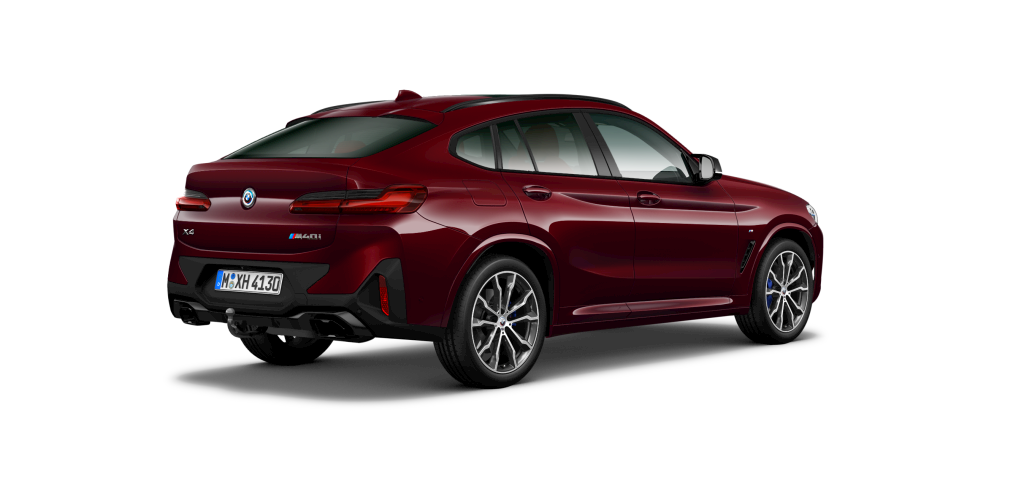BMW BMW X in Rot von hinten BMW BMW X in Rot von hinten
