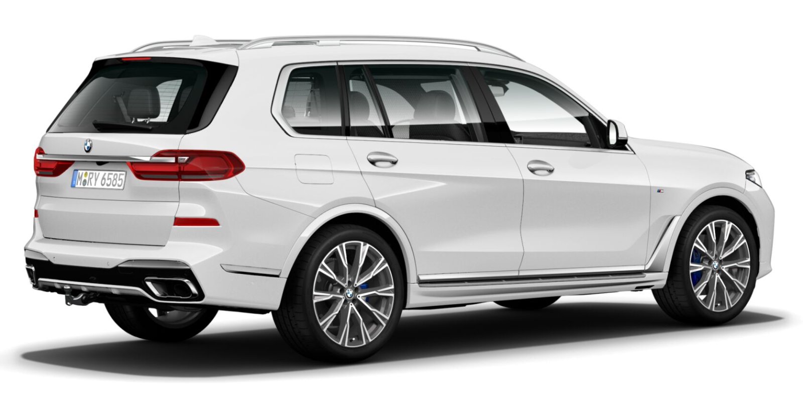 BMW BMW X in Weiß von hinten BMW BMW X in Weiß von hinten