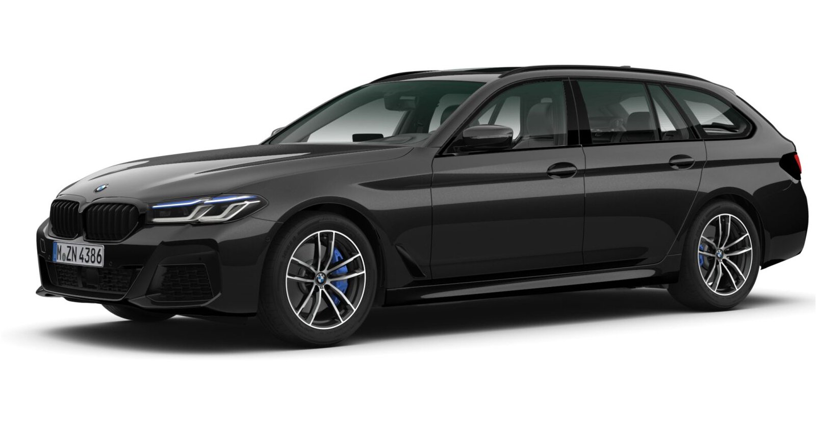 BMW BMW 5er in Schwarz von vorne BMW BMW 5er in Schwarz von vorne
