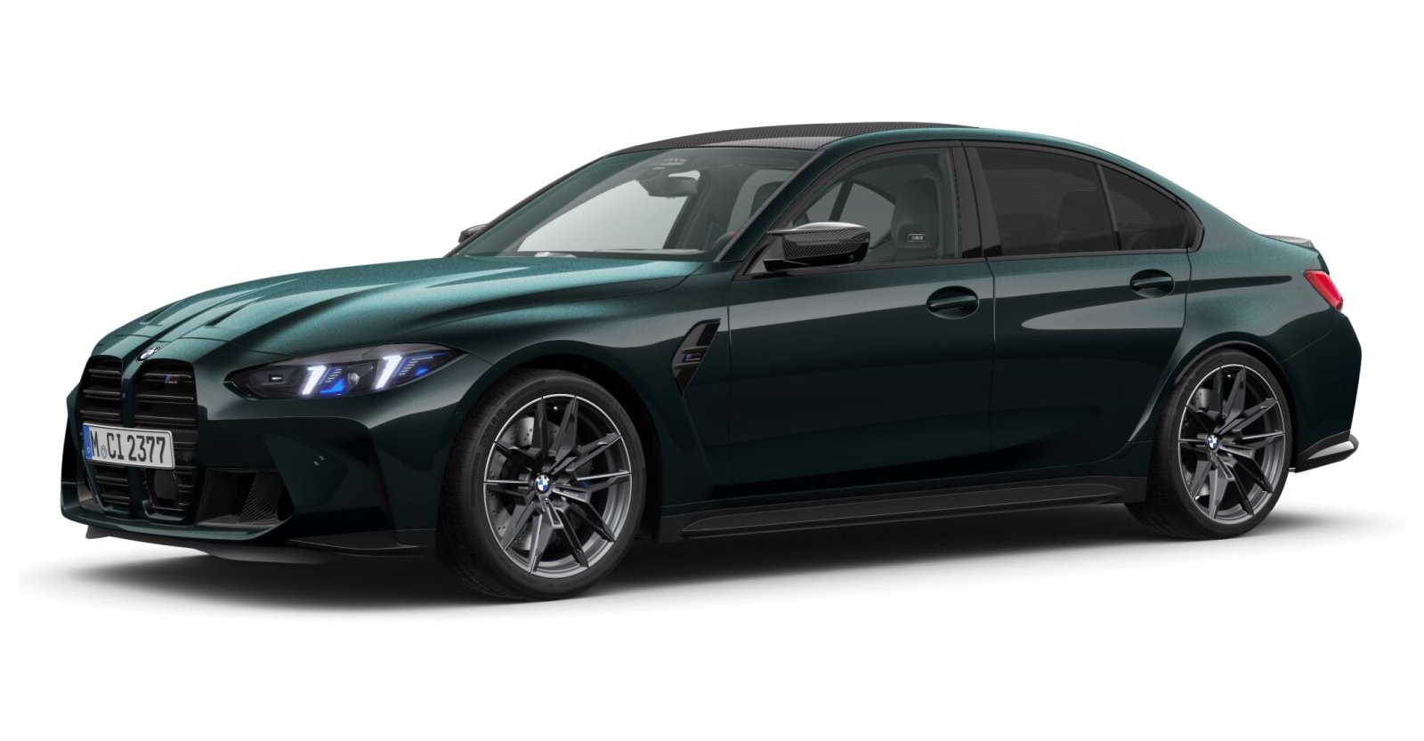 BMW M3 Competition Limousine mit M xDrive in Individual von vorne BMW M3 Competition Limousine mit M xDrive in Individual von vorne