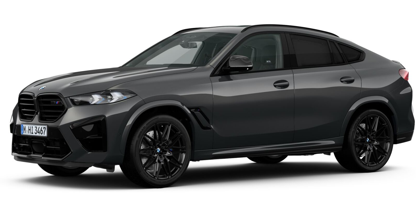 BMW X6 M in Grau von vorne