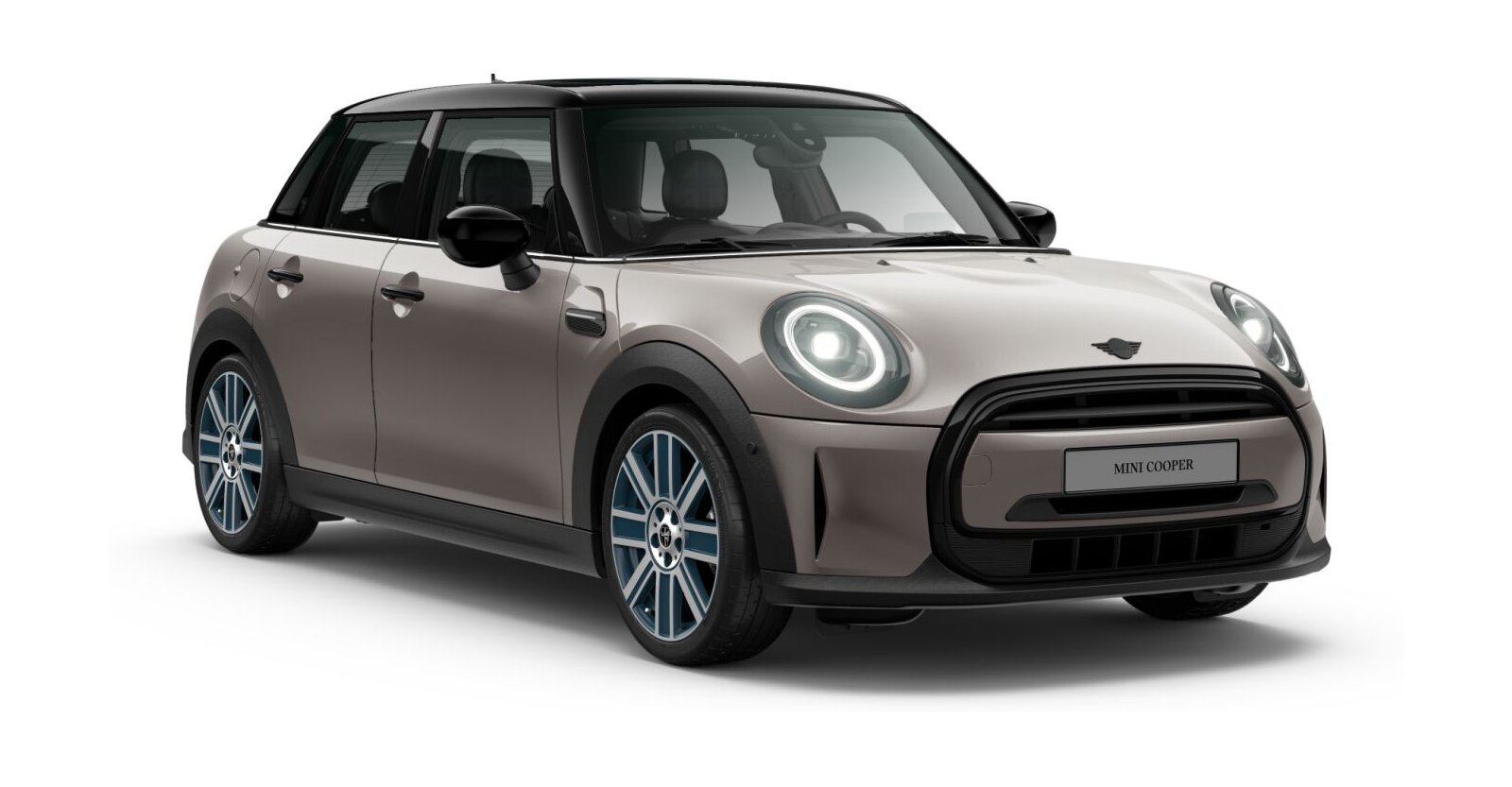 MINI Cooper 5-Türer in Grau von vorne MINI Cooper 5-Türer in Grau von vorne