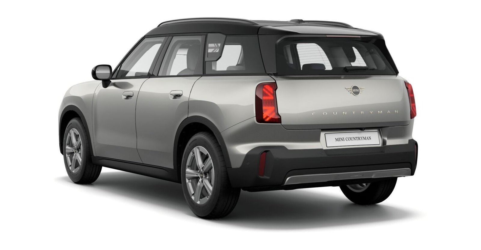 MINI MINI Countryman in Silber von hinten MINI MINI Countryman in Silber von hinten