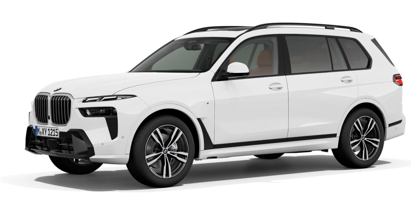 BMW X7 xDrive40i in Weiß von vorne BMW X7 xDrive40i in Weiß von vorne