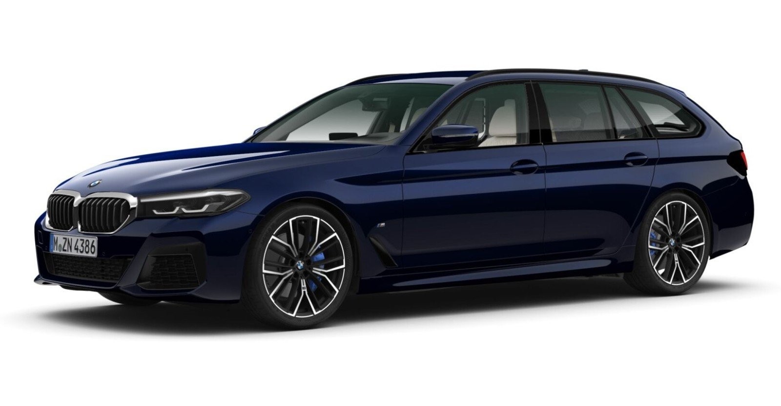 BMW BMW 5er in Blau von vorne BMW BMW 5er in Blau von vorne