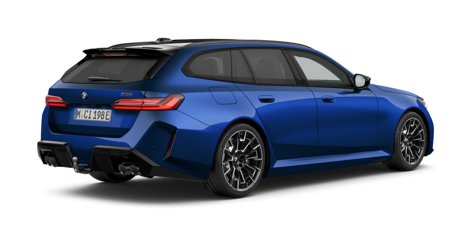 BMW BMW M in Blau von hinten