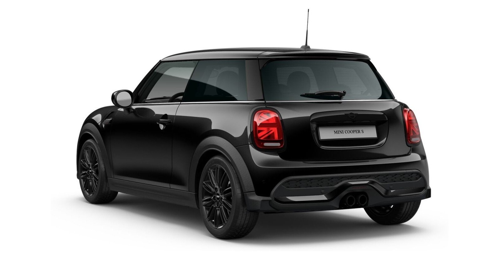 MINI MINI 3-Türer in Schwarz von hinten MINI MINI 3-Türer in Schwarz von hinten