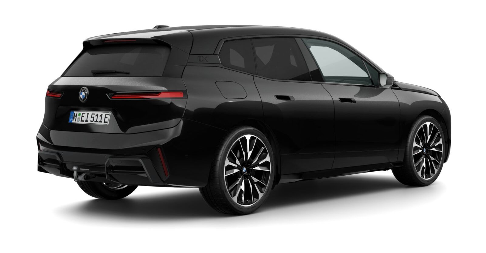 BMW BMW I in Schwarz von hinten BMW BMW I in Schwarz von hinten