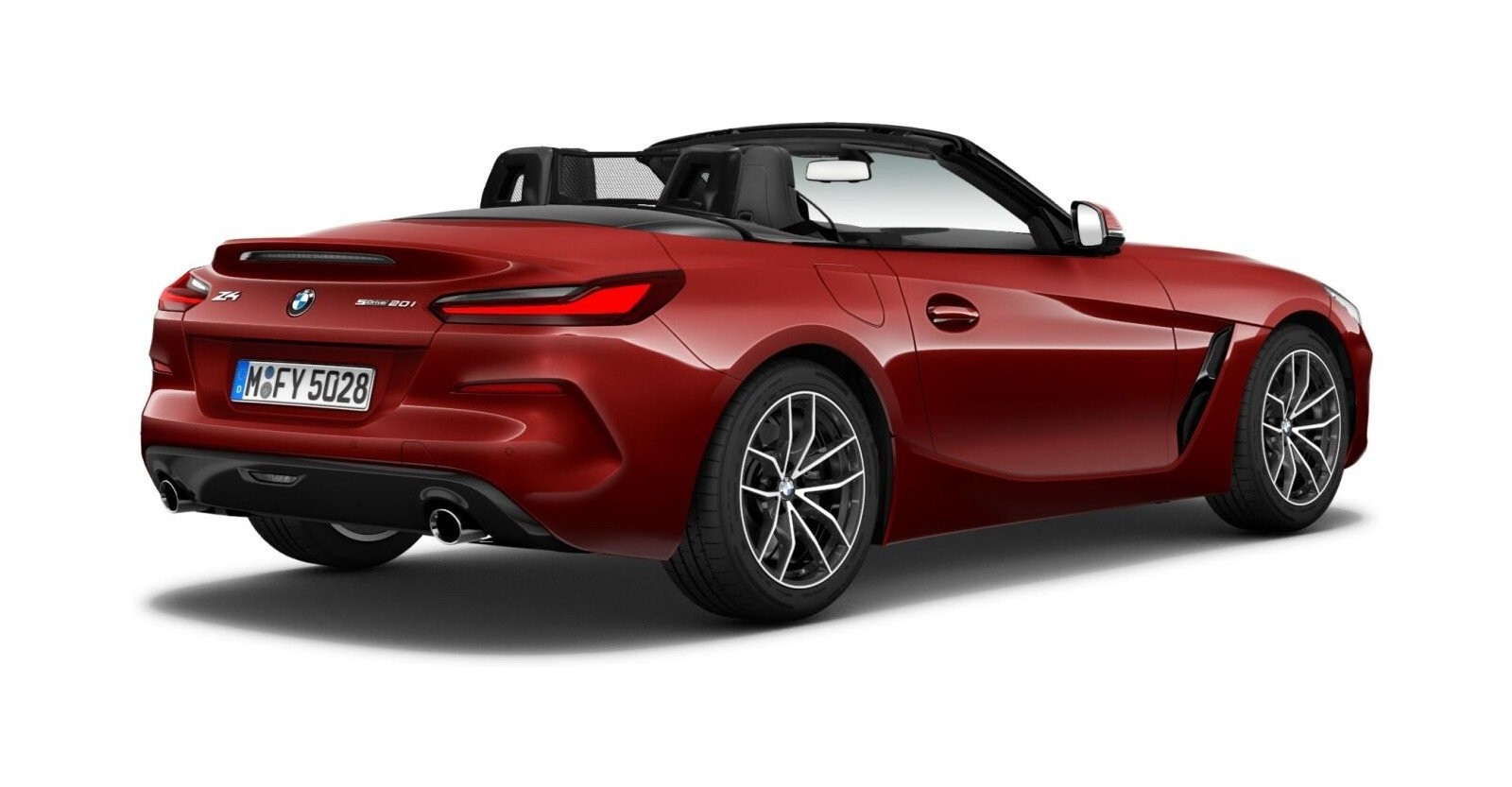 BMW BMW Z in Rot von hinten