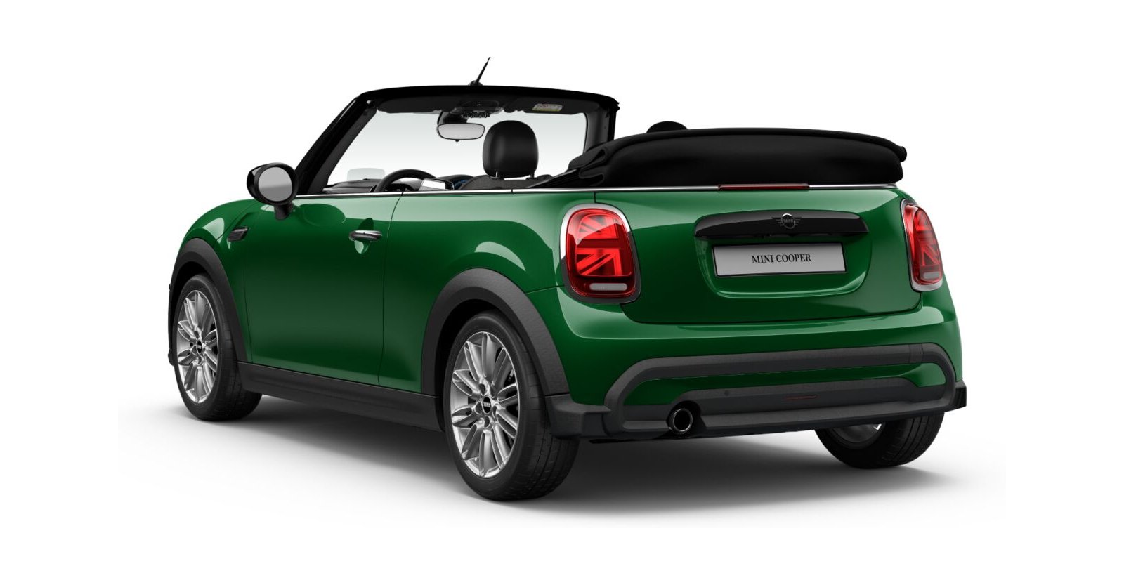 MINI MINI Cabrio in Grün von hinten MINI MINI Cabrio in Grün von hinten