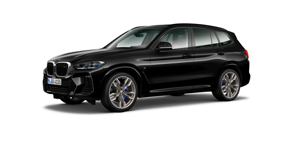 BMW X3 M40i in Schwarz von vorne BMW X3 M40i in Schwarz von vorne