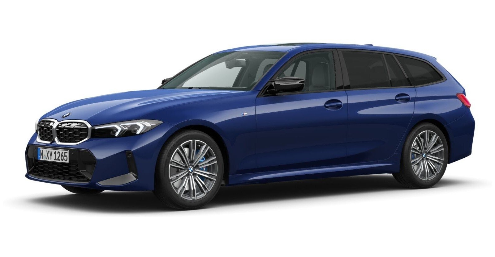 BMW BMW 3er in Blau von vorne BMW BMW 3er in Blau von vorne