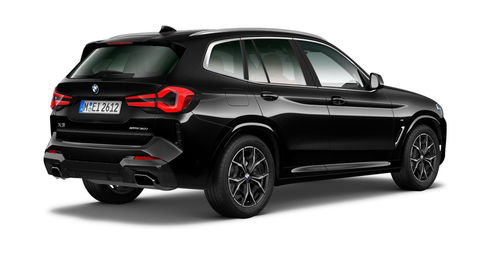 BMW BMW X in Schwarz von hinten BMW BMW X in Schwarz von hinten