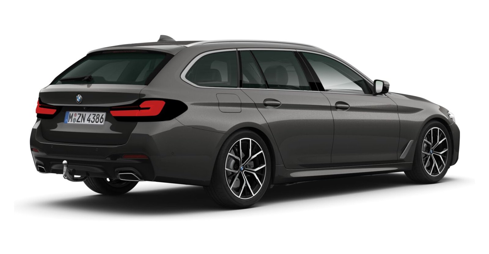 BMW BMW 5er in Grau von hinten BMW BMW 5er in Grau von hinten