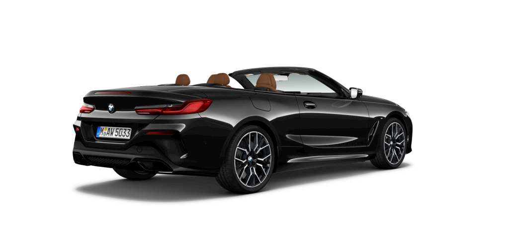 BMW BMW 8er in Schwarz von hinten BMW BMW 8er in Schwarz von hinten