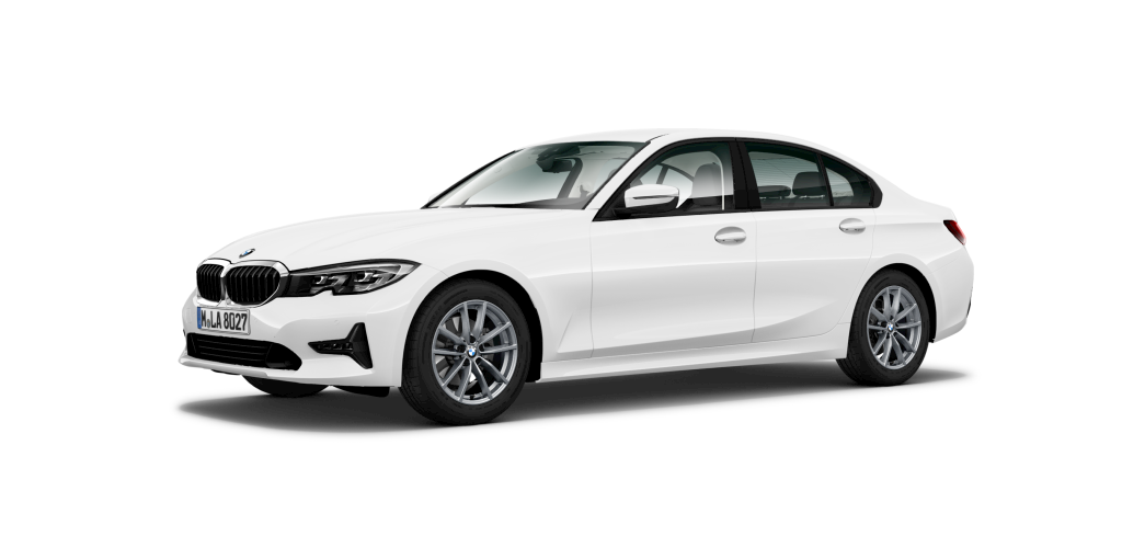 BMW BMW 3er in Weiß von vorne BMW BMW 3er in Weiß von vorne
