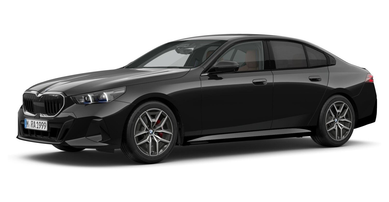 BMW BMW 5er in Schwarz von vorne BMW BMW 5er in Schwarz von vorne