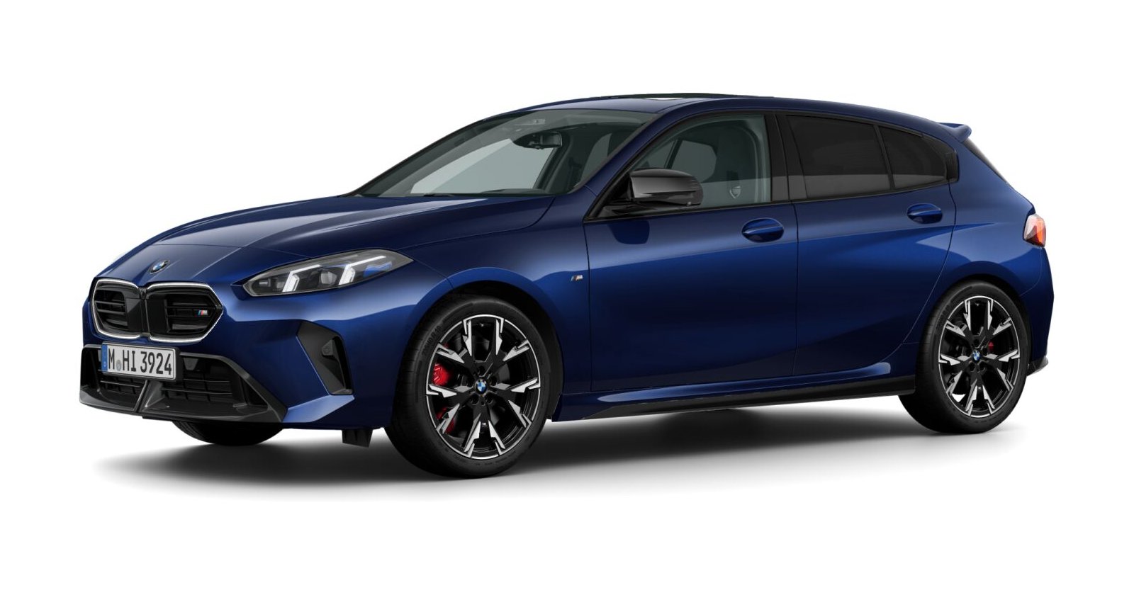BMW M135 xDrive in Blau von vorne