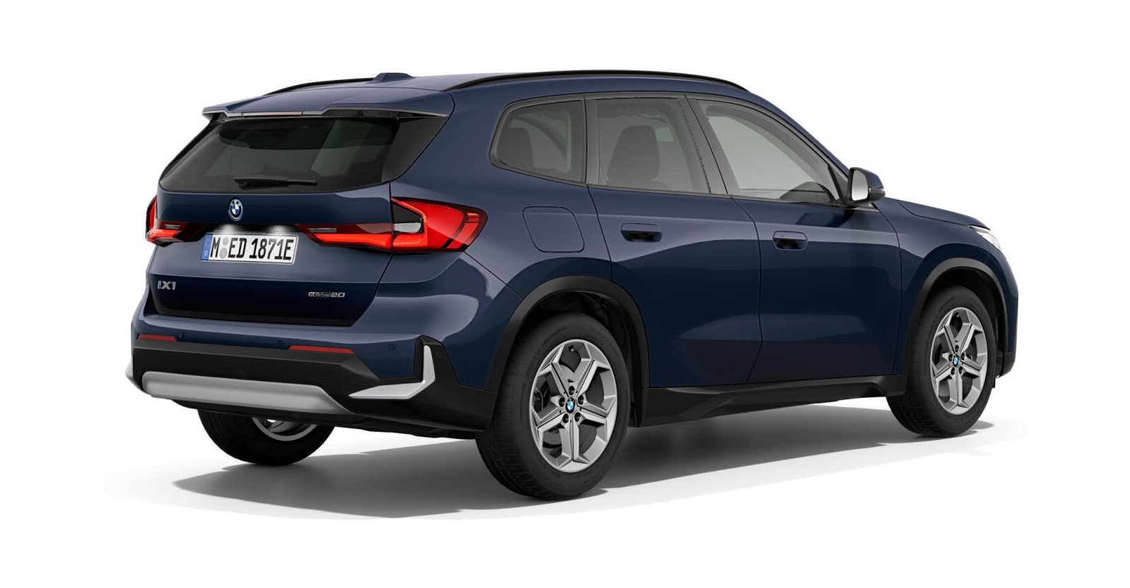 BMW BMW I in Blau von hinten BMW BMW I in Blau von hinten